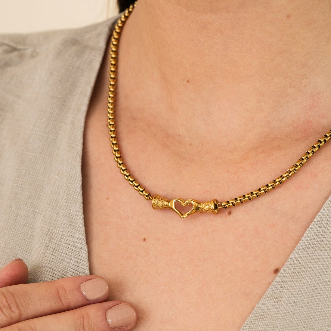 Colar Amavi Banhado em Ouro 18K - Murano Joias