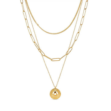 Mix de Colares Cleópatra Banhado em Ouro 18K - Murano Joias
