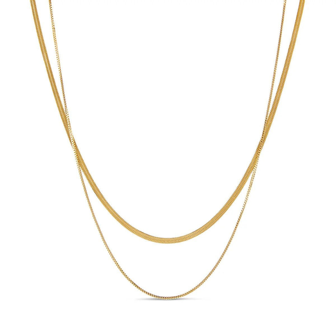 Mix de Colares Essentials Banhado em Ouro 18K - Murano Joias