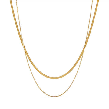 Mix de Colares Essentials Banhado em Ouro 18K - Murano Joias