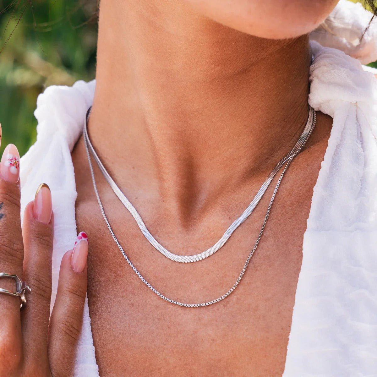 Mix de Colares Essentials - Prata - Murano Joias