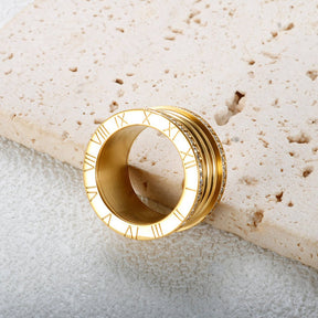 Anel Luxo Imperial Banhado em Ouro 18K - Murano Joias