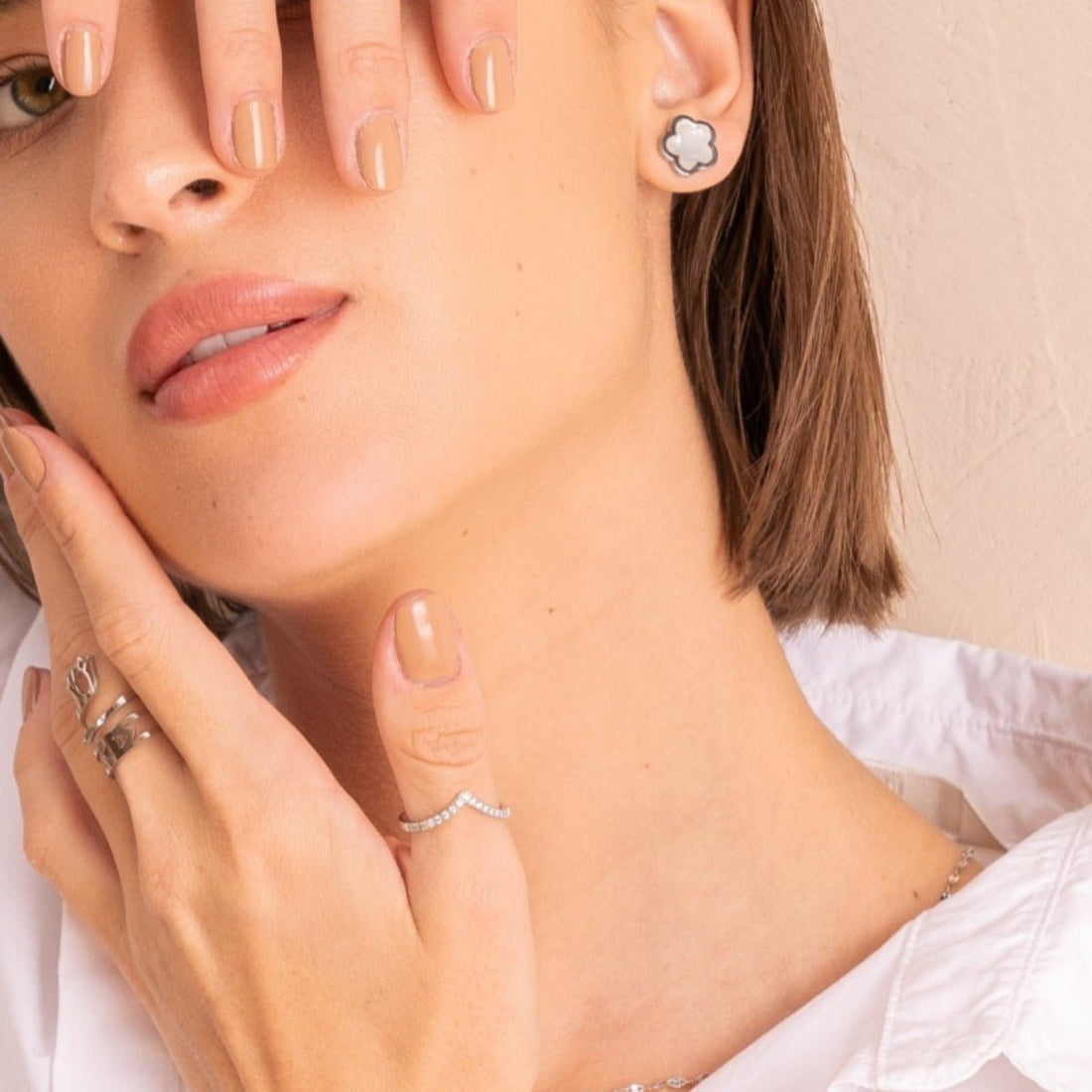 Anel Trindade Zircônia Banhado em Ouro 18K - Prata - Murano Joias