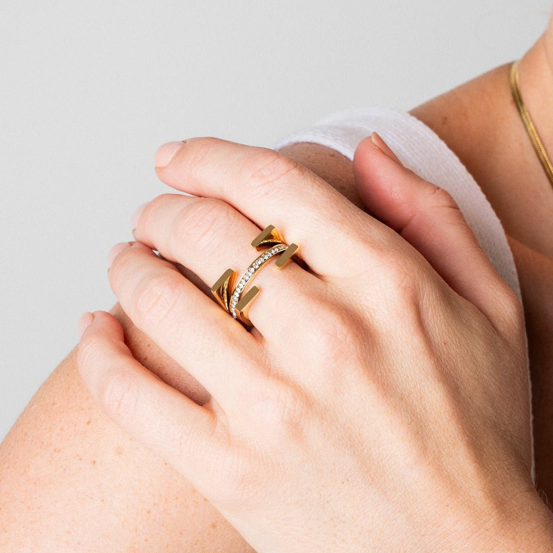 Anel Truth Banhado em Ouro 18k - Murano Joias