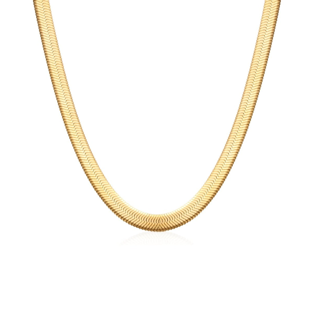 Colar Malha Snake Dourado Banhado em Ouro 18K - Murano Joias