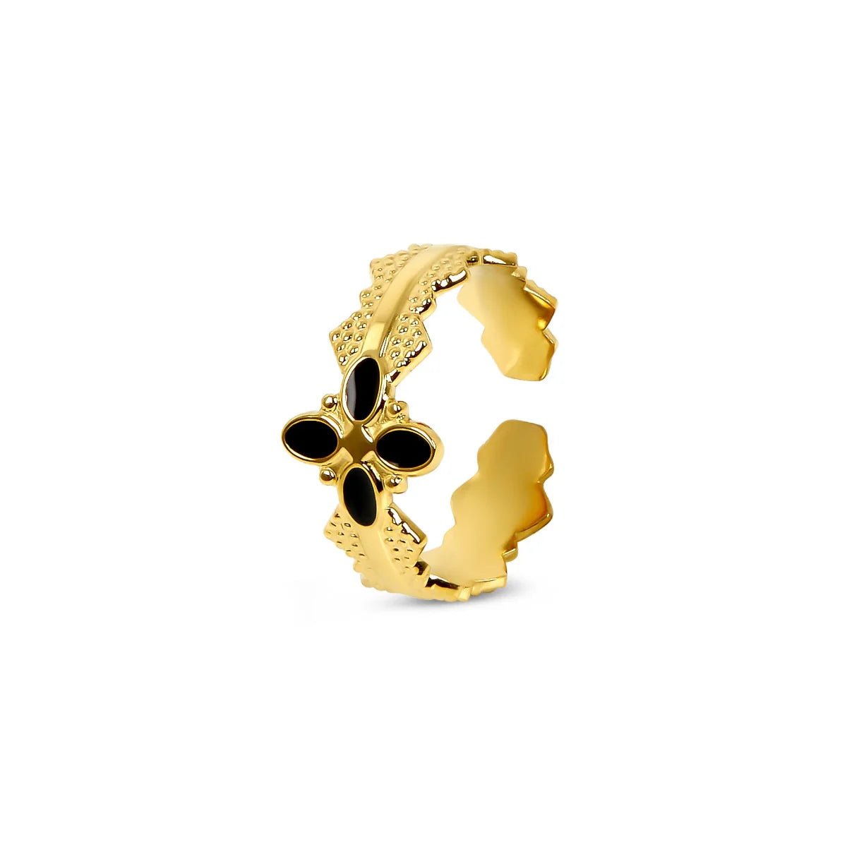 Anel Ajustável Blossom Banhado em Ouro 18K - Murano Joias