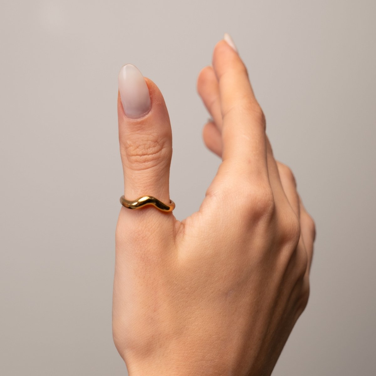 Anel Aspen Banhado em Ouro 18k - Murano Joias