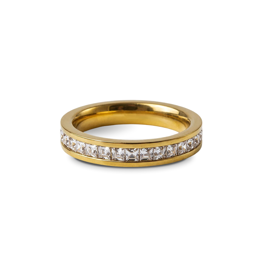 Anel Brilhante Banhado em Ouro 18K - Murano Joias