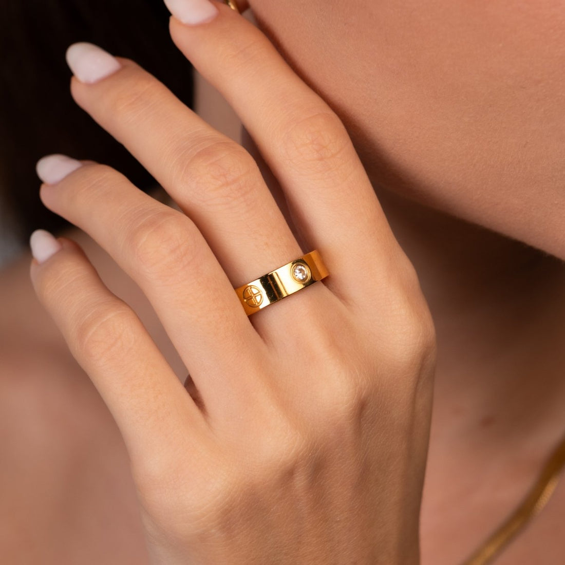Anel Classic Inspiração Banhado em Ouro 18k - Murano Joias
