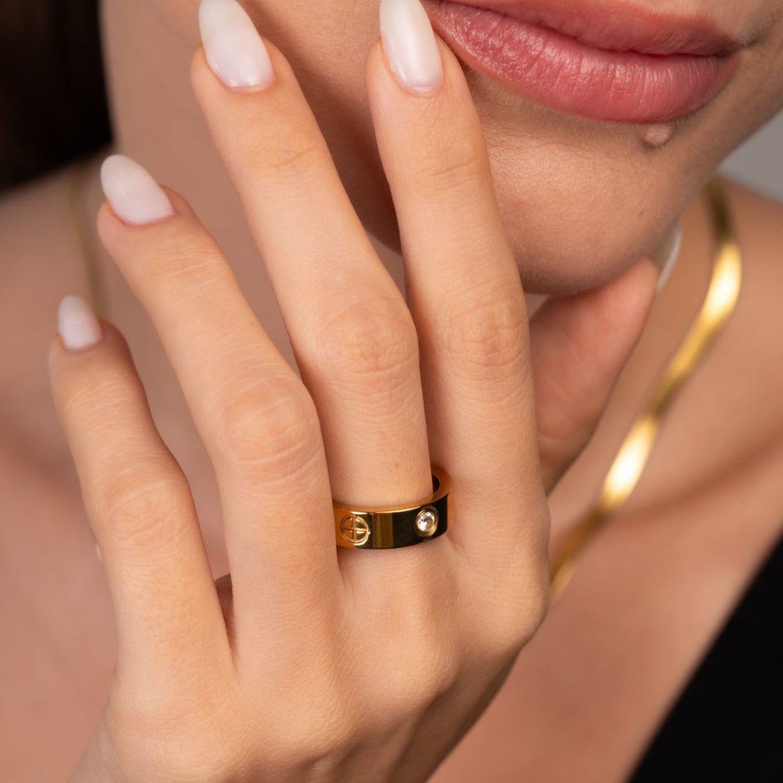 Anel Classic Inspiração Banhado em Ouro 18k - Murano Joias