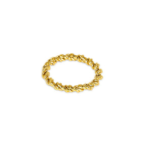 Anel Espiral Banhado em Ouro 18K - Murano Joias