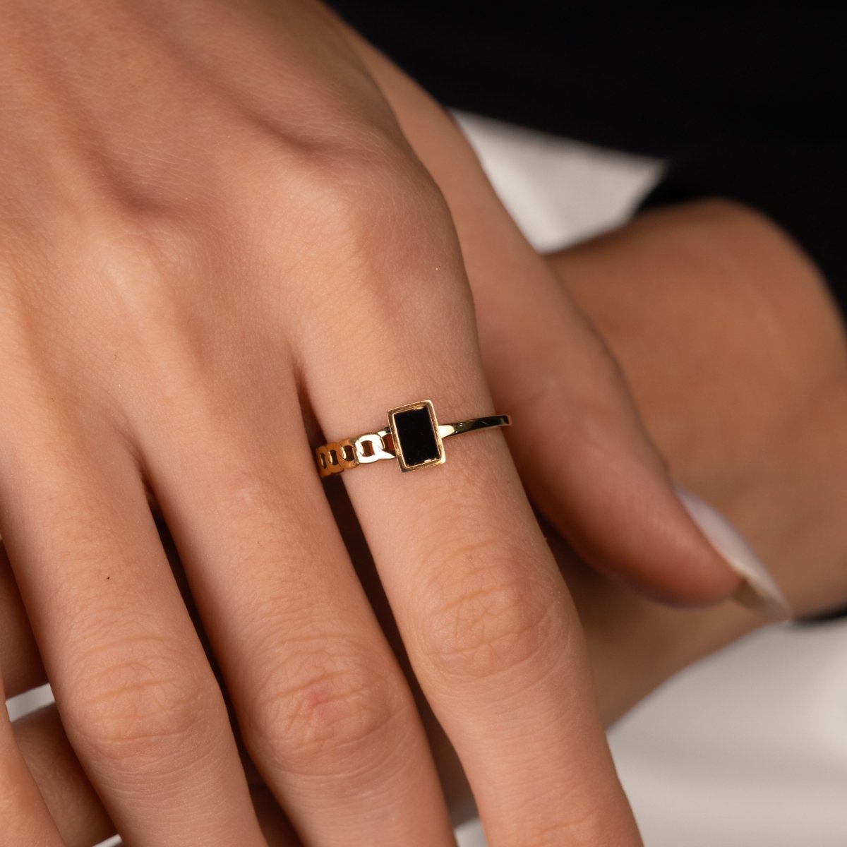 Anel Fusion Banhado em Ouro 18k - Murano Joias