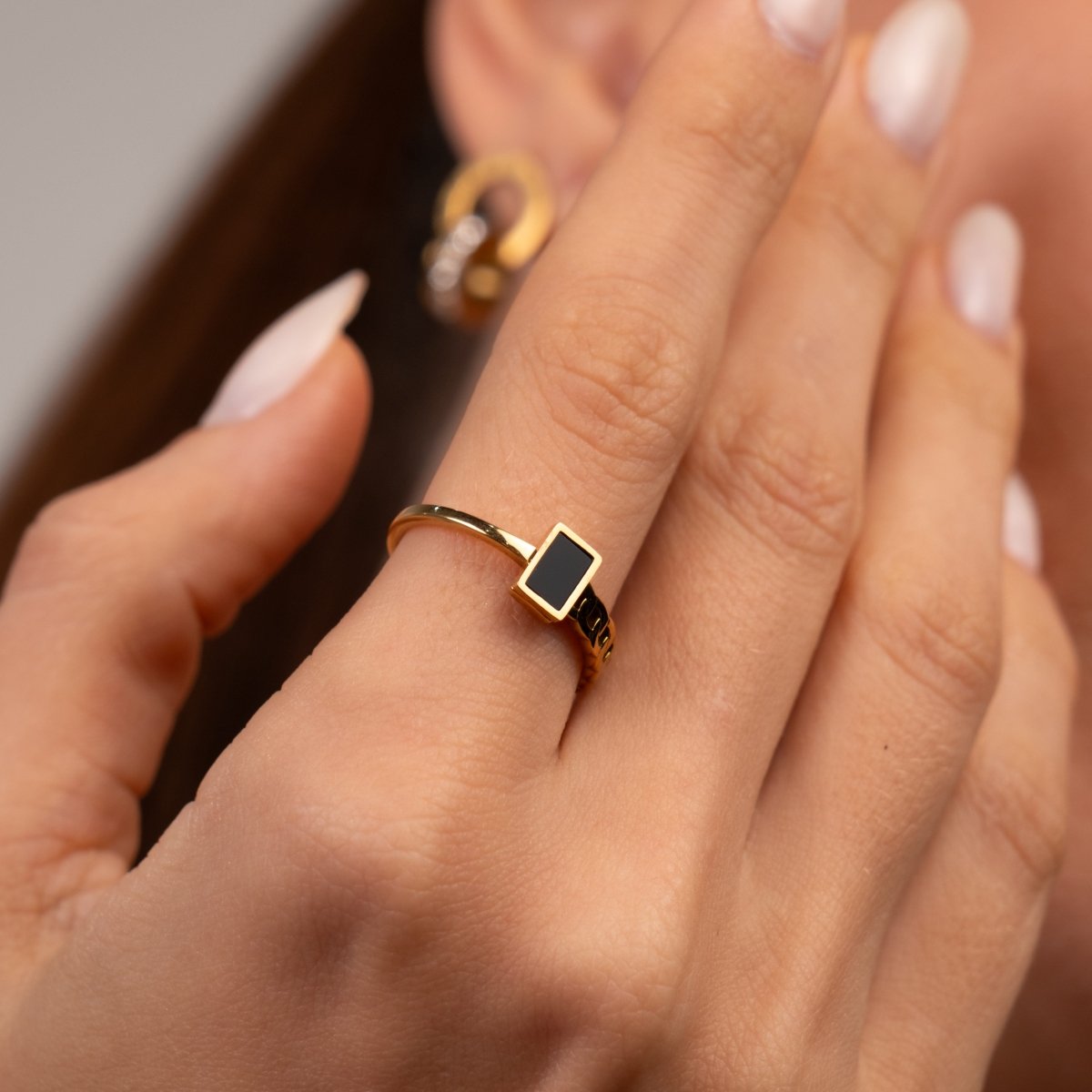 Anel Fusion Banhado em Ouro 18k - Murano Joias
