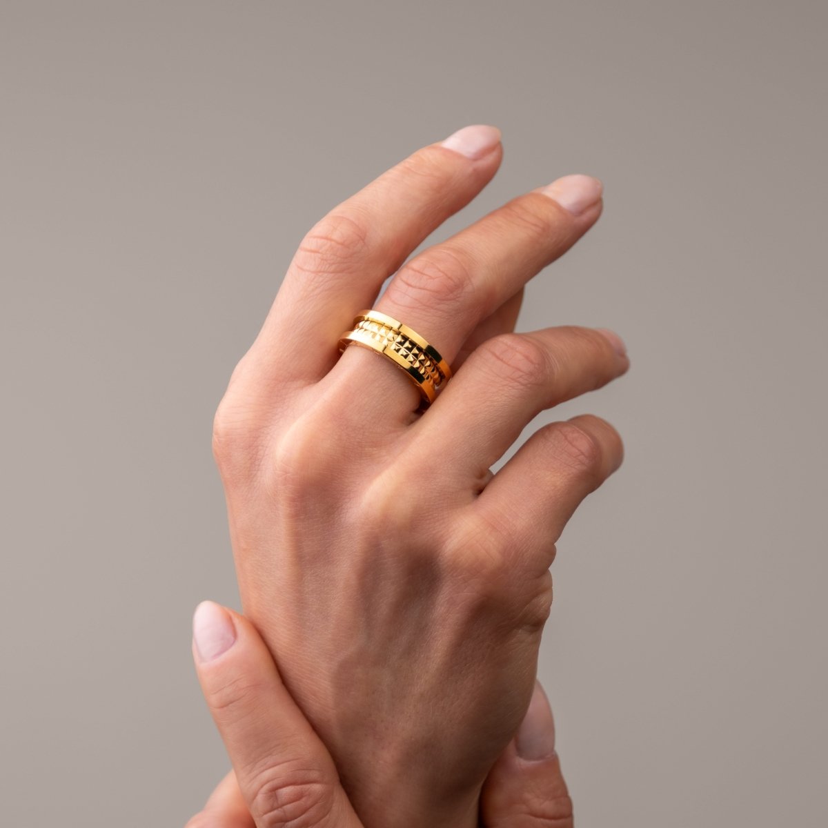Anel Génova Banhado em Ouro 18K - Murano Joias