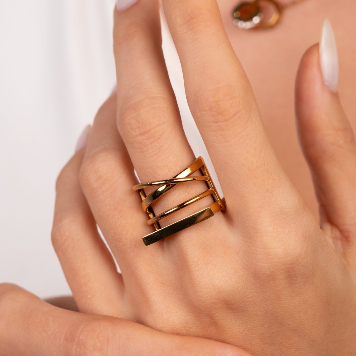 Anel Haute Banhado em Ouro 18K - Murano Joias