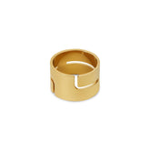 Anel Hi - lo Chunky Banhado em Ouro 18K - Murano Joias