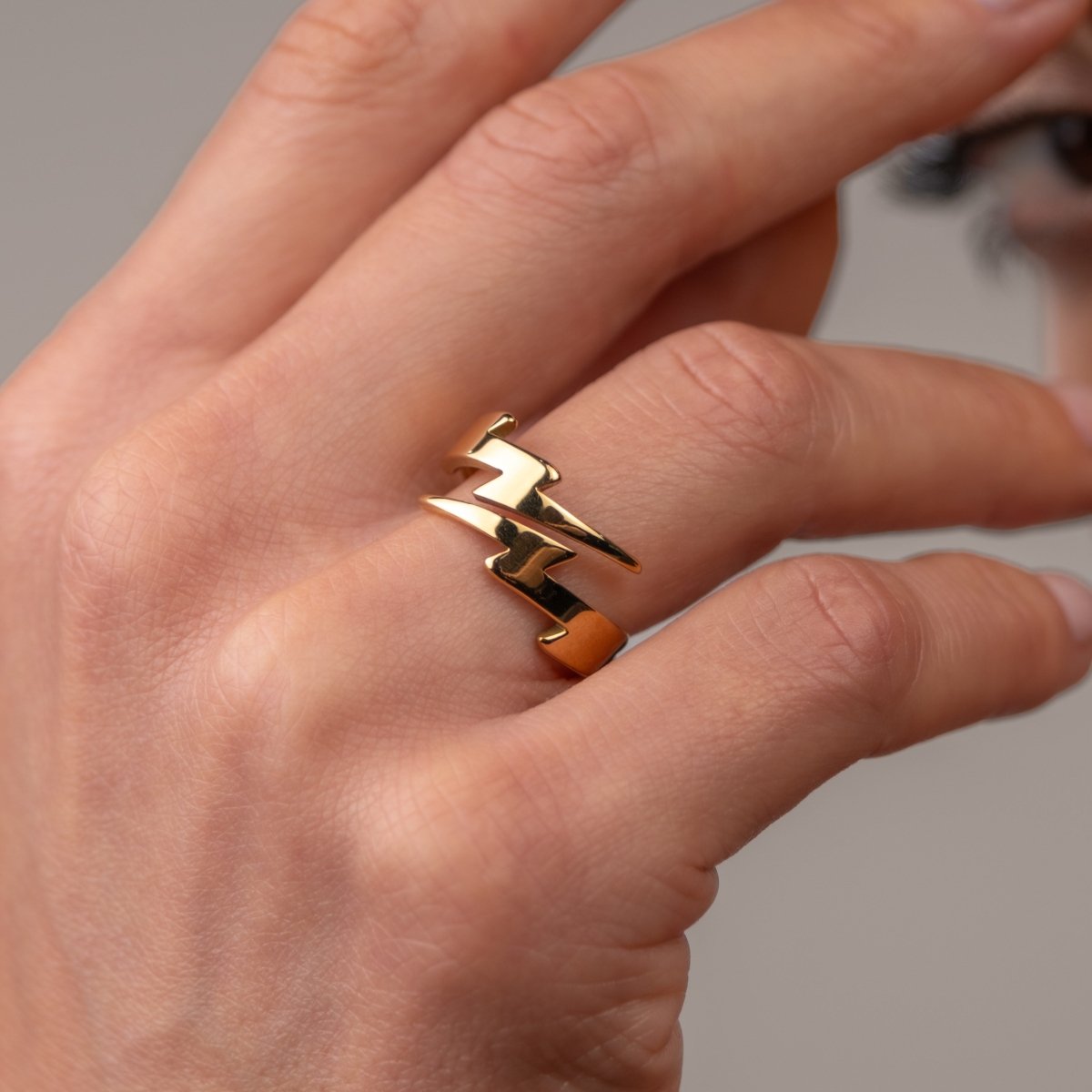 Anel Raio Banhado em Ouro 18K - Murano Joias