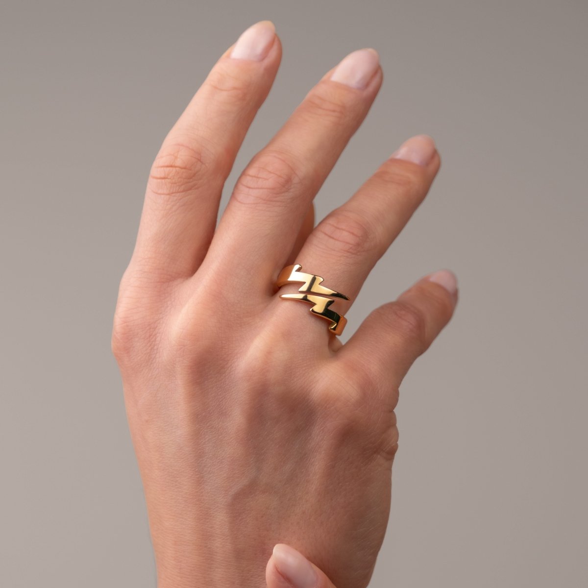Anel Raio Banhado em Ouro 18K - Murano Joias