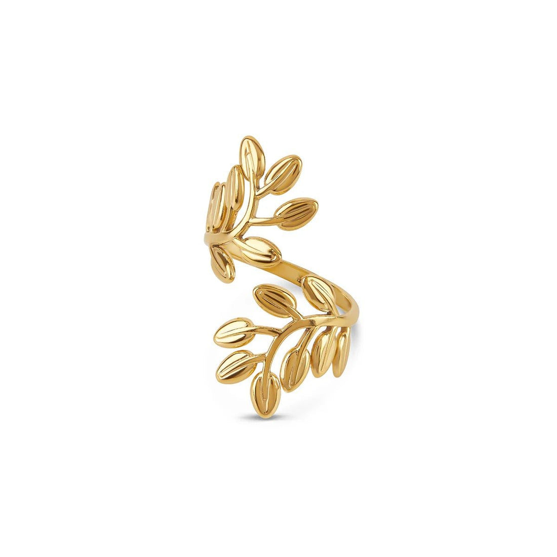Anel Ramos Ajustável Banhado em Ouro 18K - Murano Joias