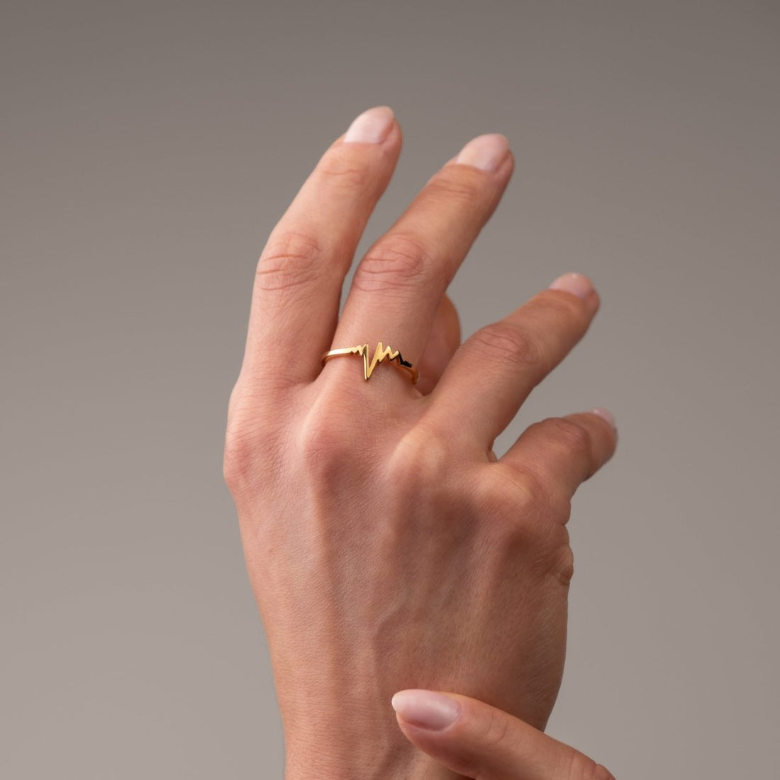 Anel Ritmo do Amor Banhado em Ouro 18K - Murano Joias