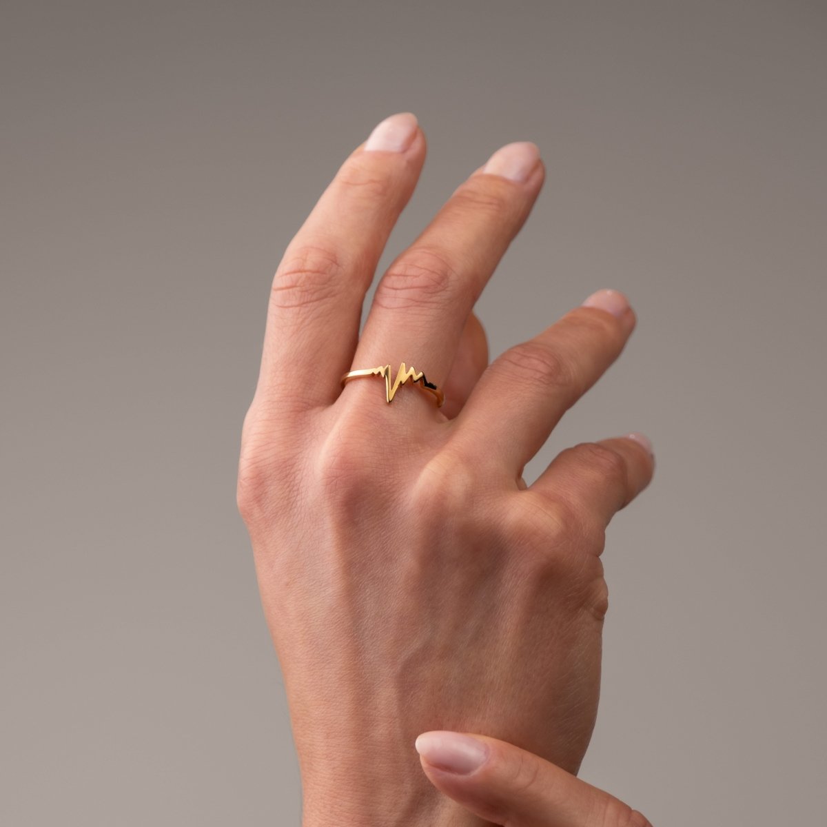 Anel Ritmo do Amor Banhado em Ouro 18K - Murano Joias