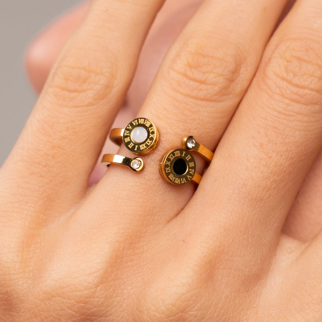 Anel Romanos Venice Banhado em Ouro 18K - Murano Joias
