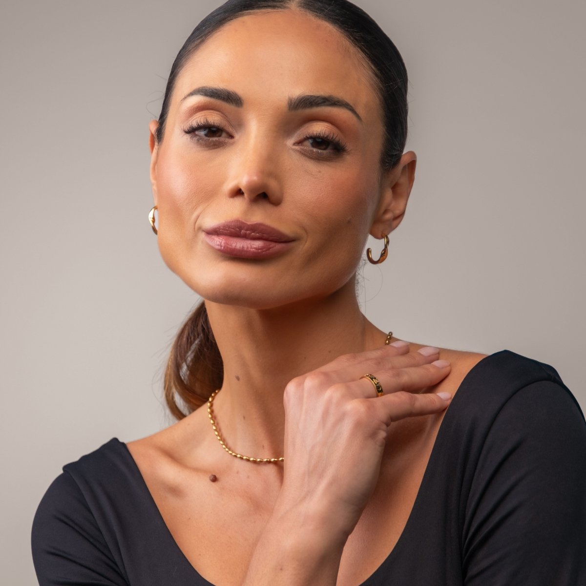 Anel Sky Banhado em Ouro 18k - Murano Joias