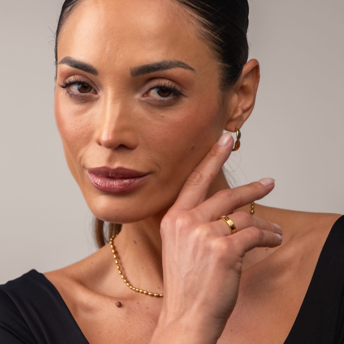 Anel Sky Banhado em Ouro 18k - Murano Joias