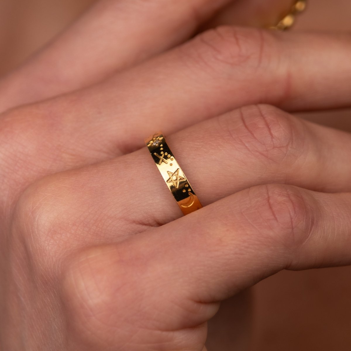 Anel Sky Banhado em Ouro 18k - Murano Joias