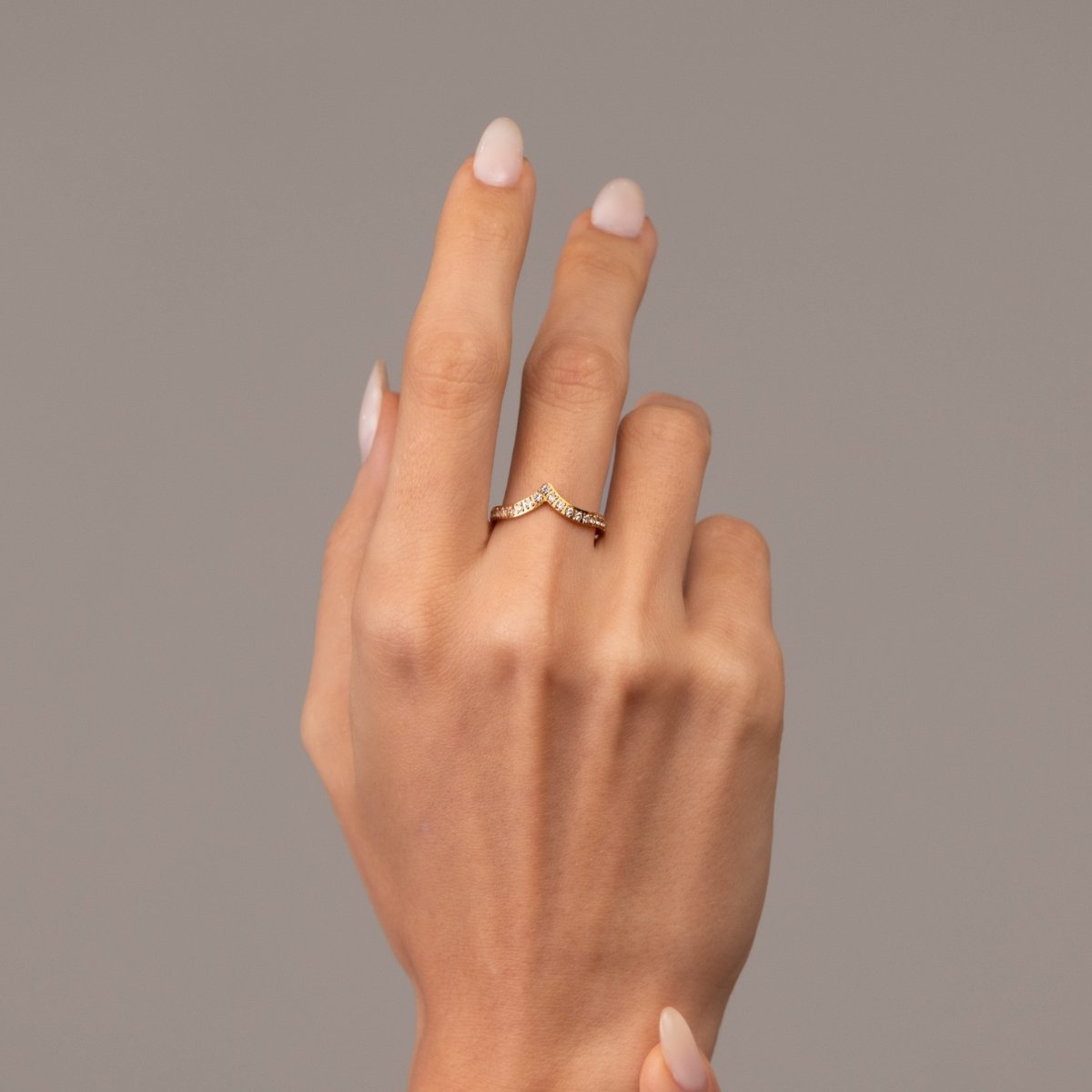 Anel Trinity Zircônia Banhado em Ouro 18K - Murano Joias