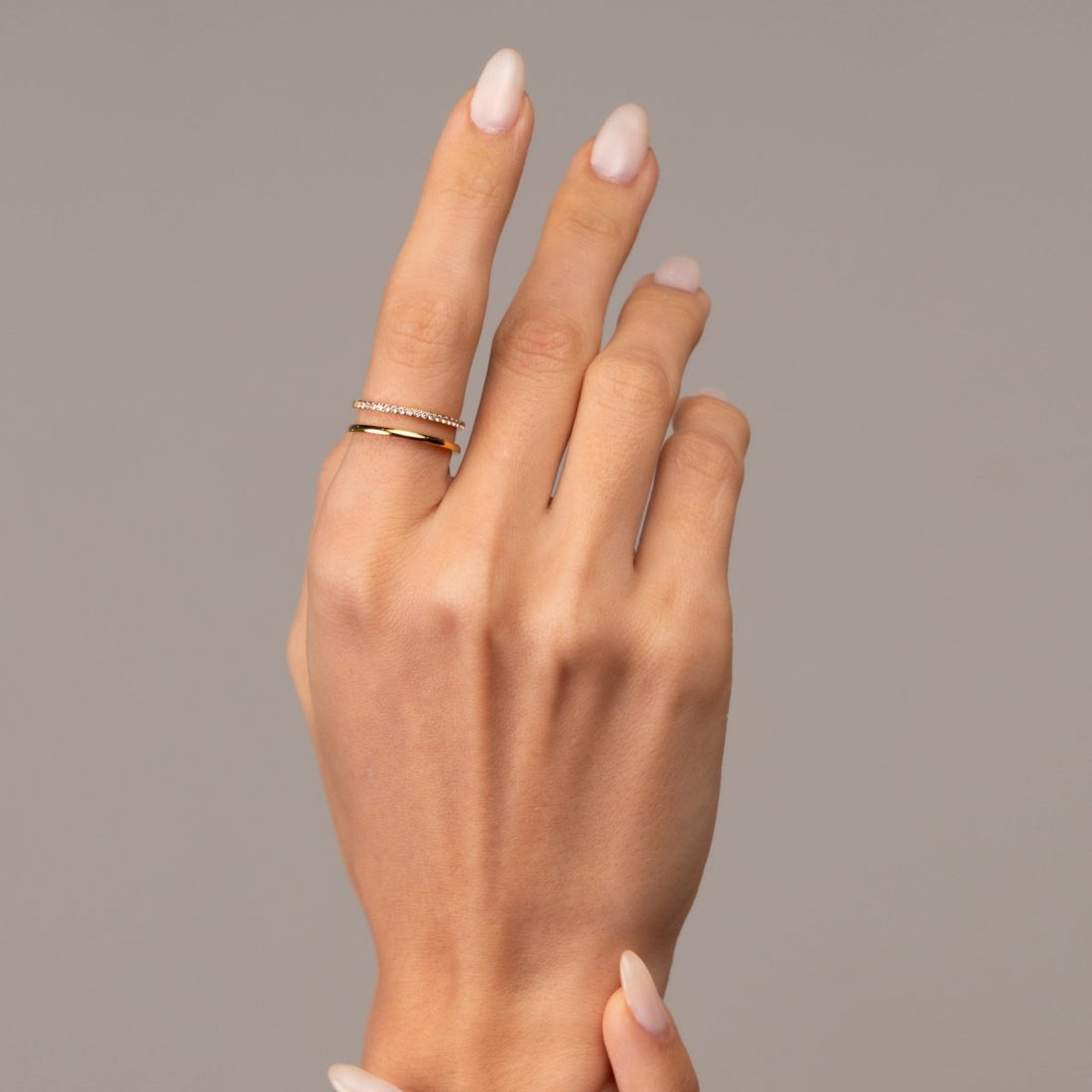 Anel Vienne Duplo Banhado em Ouro 18k - Murano Joias