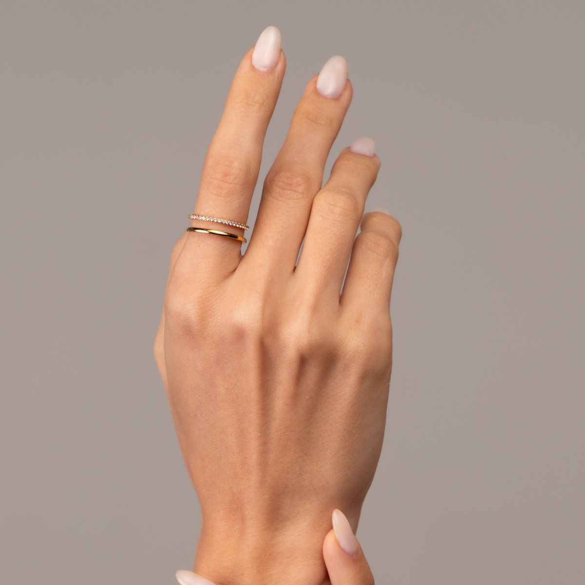 Anel Vienne Duplo Banhado em Ouro 18k - Murano Joias