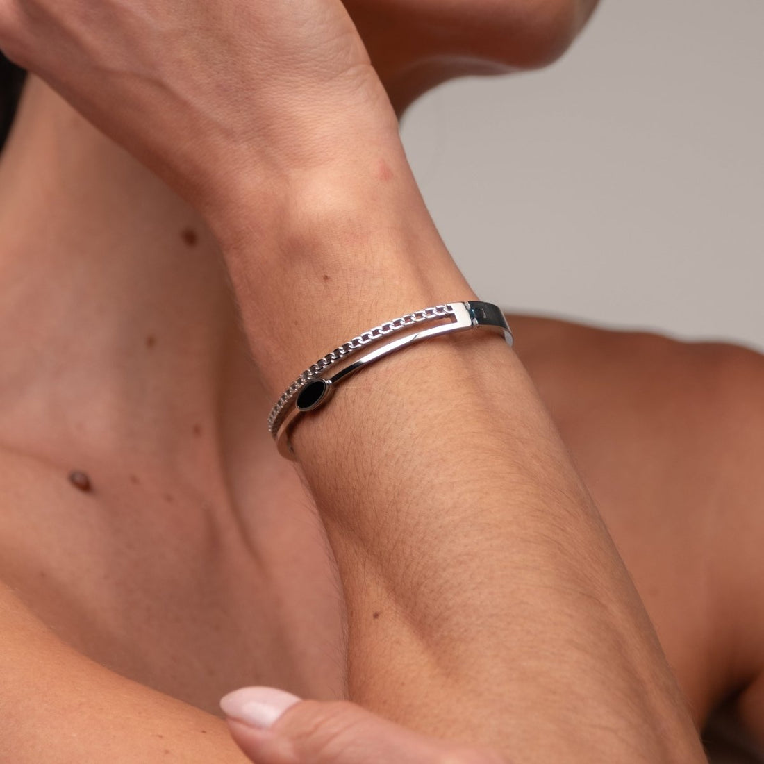 Bracelete Algarismo Romanos - Prata - Murano Joias