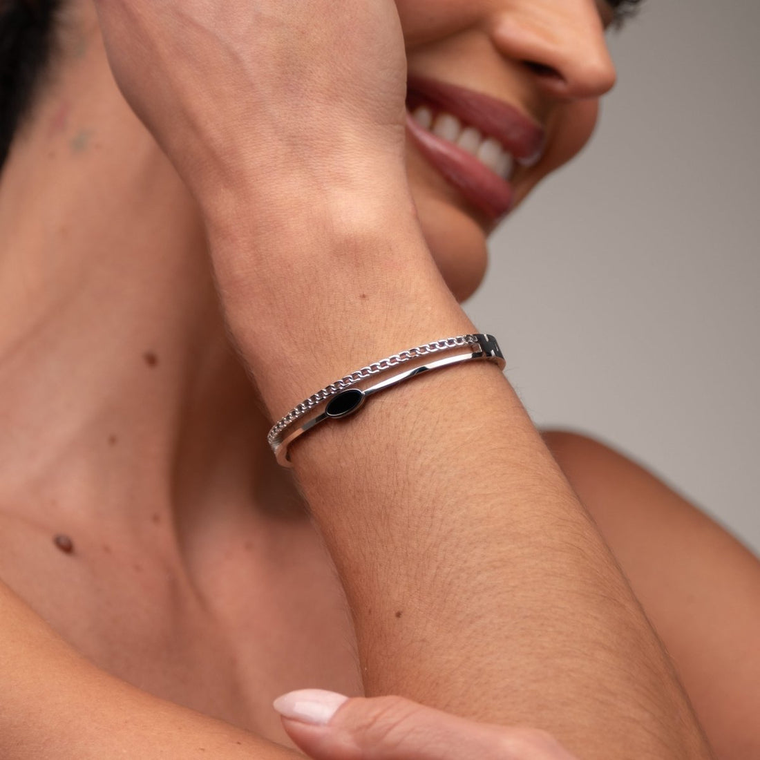 Bracelete Algarismo Romanos - Prata - Murano Joias