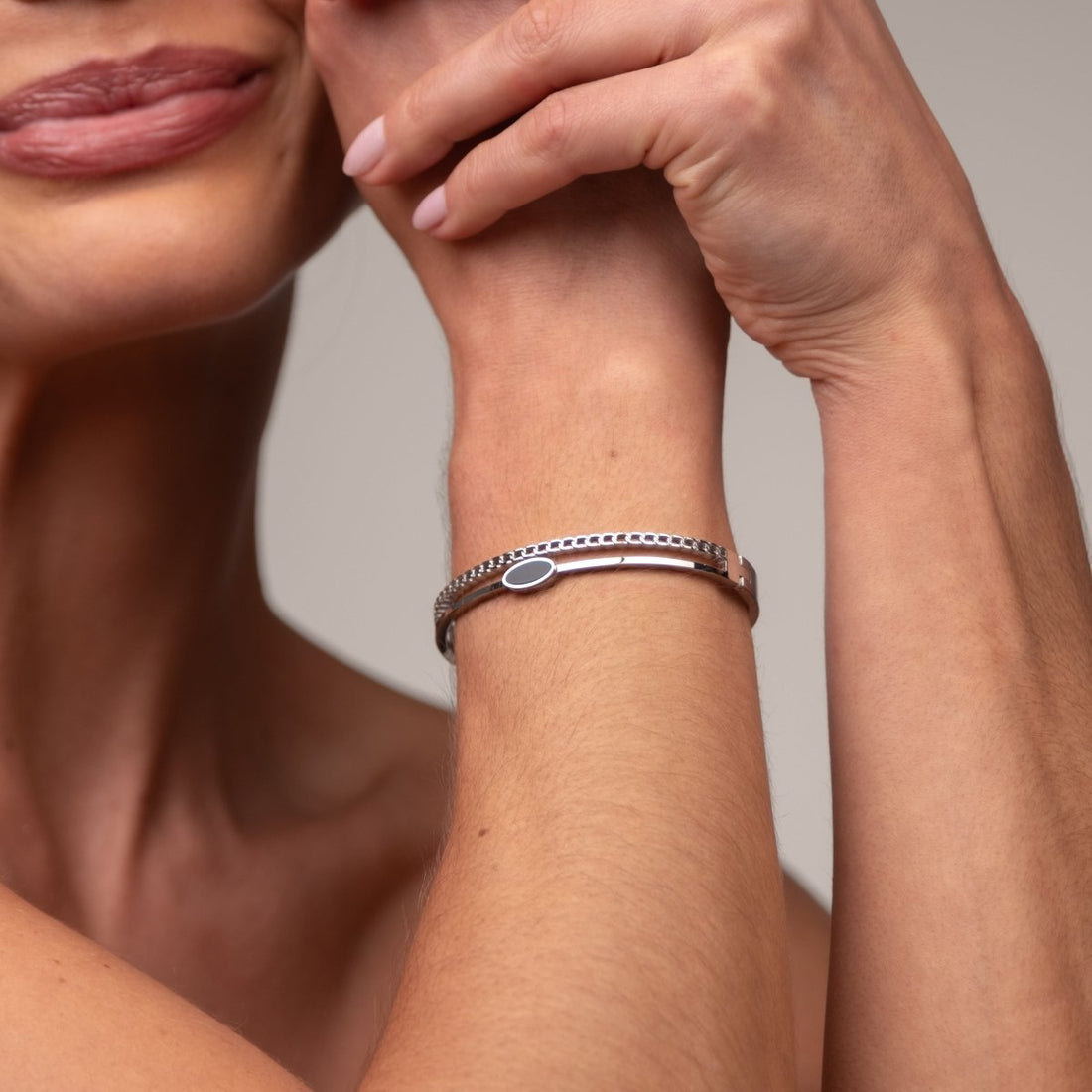 Bracelete Algarismo Romanos - Prata - Murano Joias
