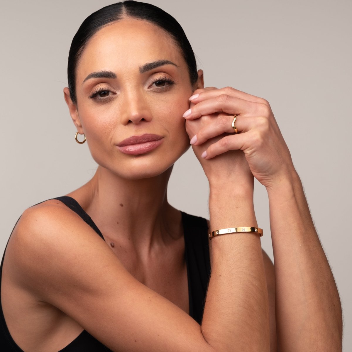 Bracelete Amélie Banhado em Ouro 18k - Murano Joias