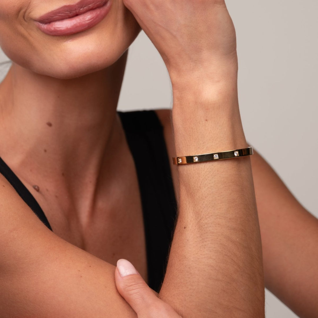 Bracelete Amélie Banhado em Ouro 18k - Murano Joias