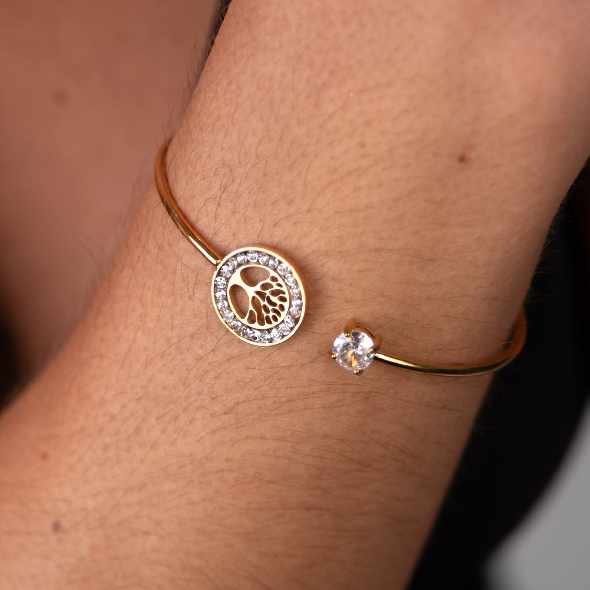 Bracelete Árvore da Vida Banhado em Ouro 18K - Murano Joias
