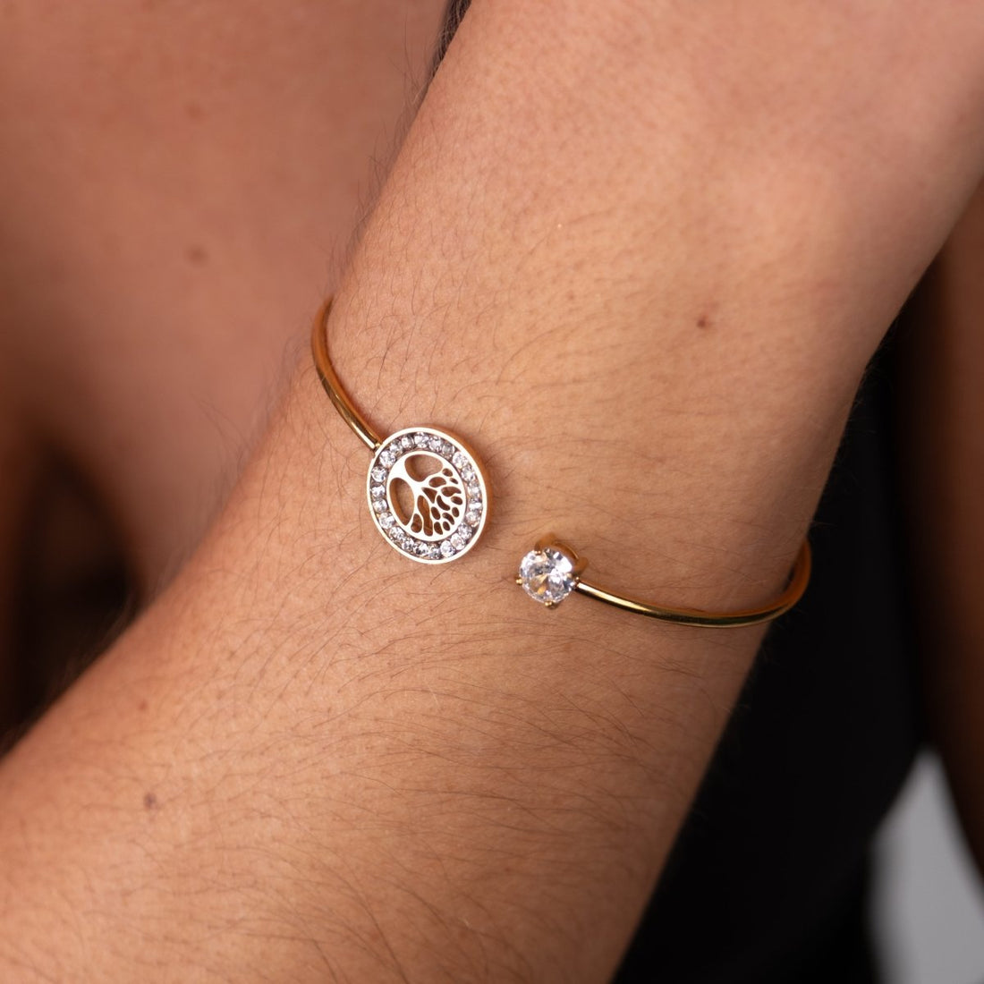 Bracelete Árvore da Vida Banhado em Ouro 18K - Murano Joias