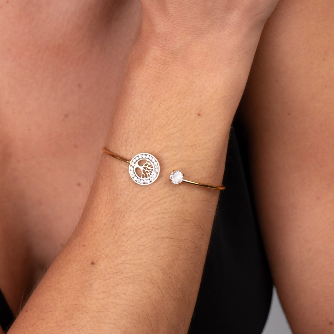 Bracelete Árvore da Vida Banhado em Ouro 18K - Murano Joias