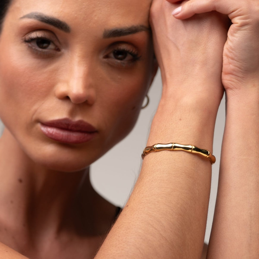 Bracelete Bamboo Banhado em Ouro 18k - Murano Joias