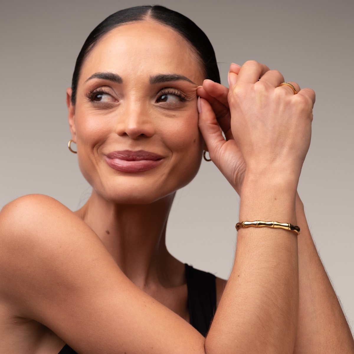 Bracelete Bamboo Banhado em Ouro 18k - Murano Joias