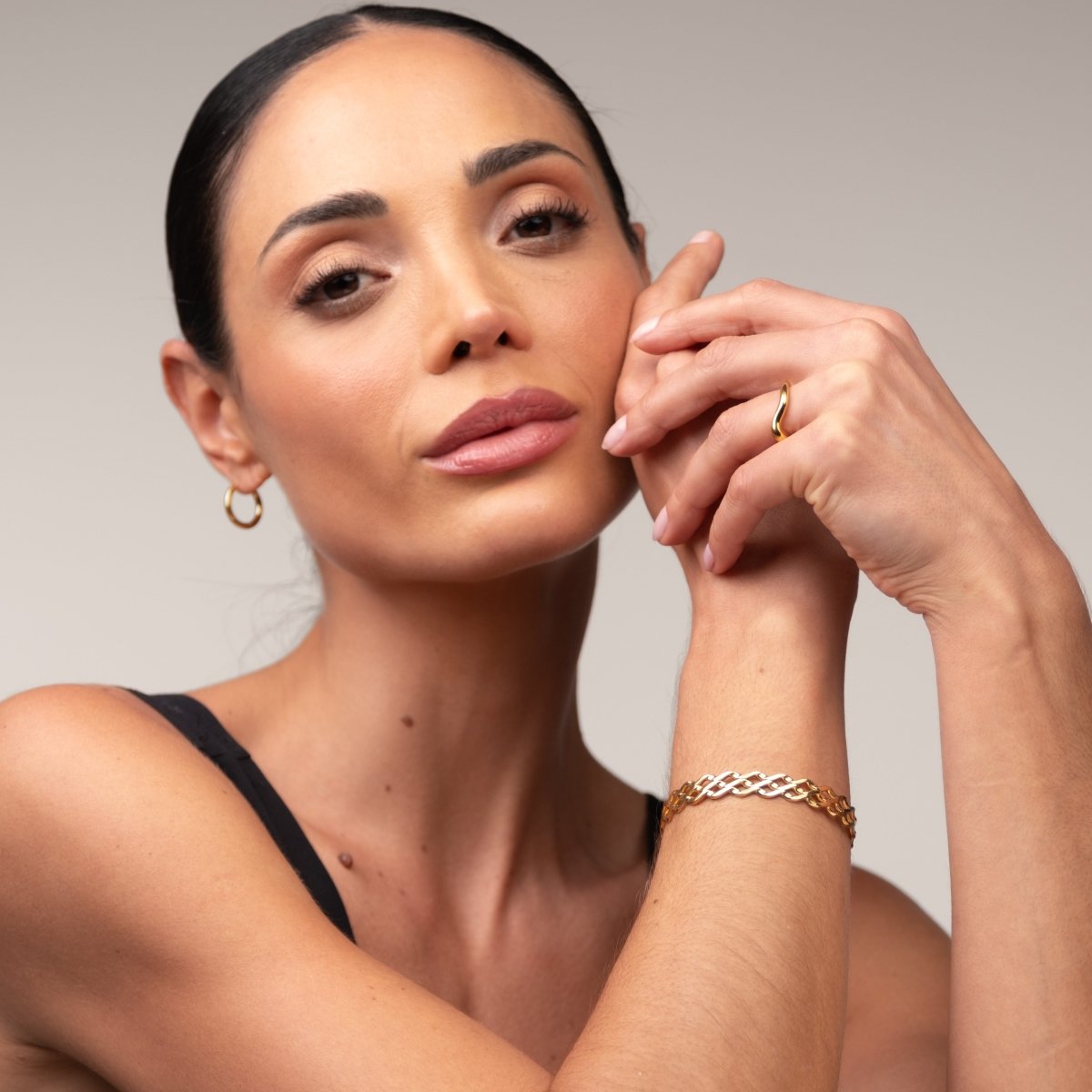 Bracelete Blogger Banhado em Ouro 18K - Murano Joias