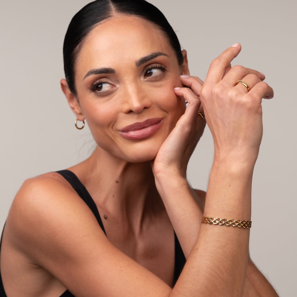 Bracelete Blogger Banhado em Ouro 18K - Murano Joias