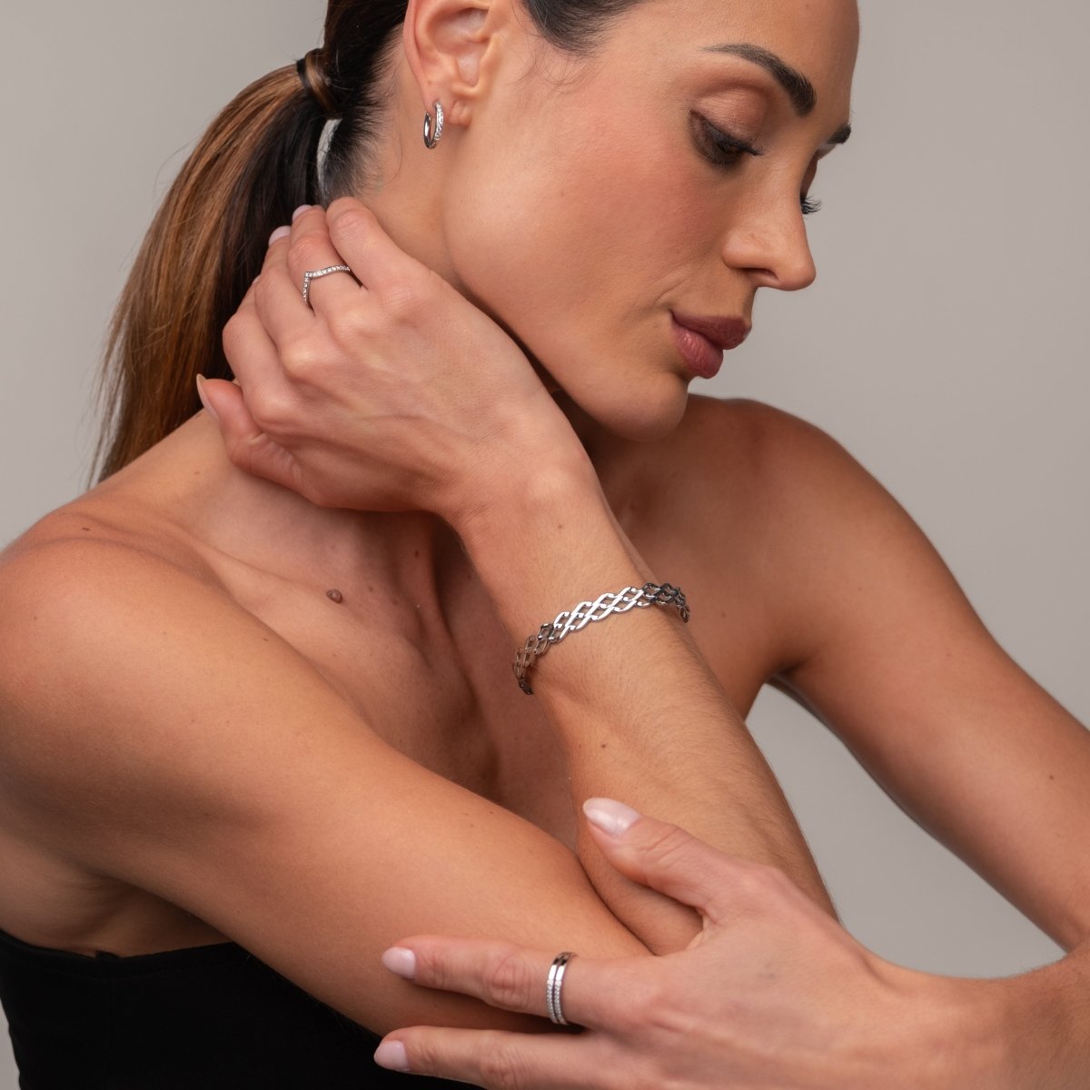 Bracelete Blogger - Prata - Murano Joias