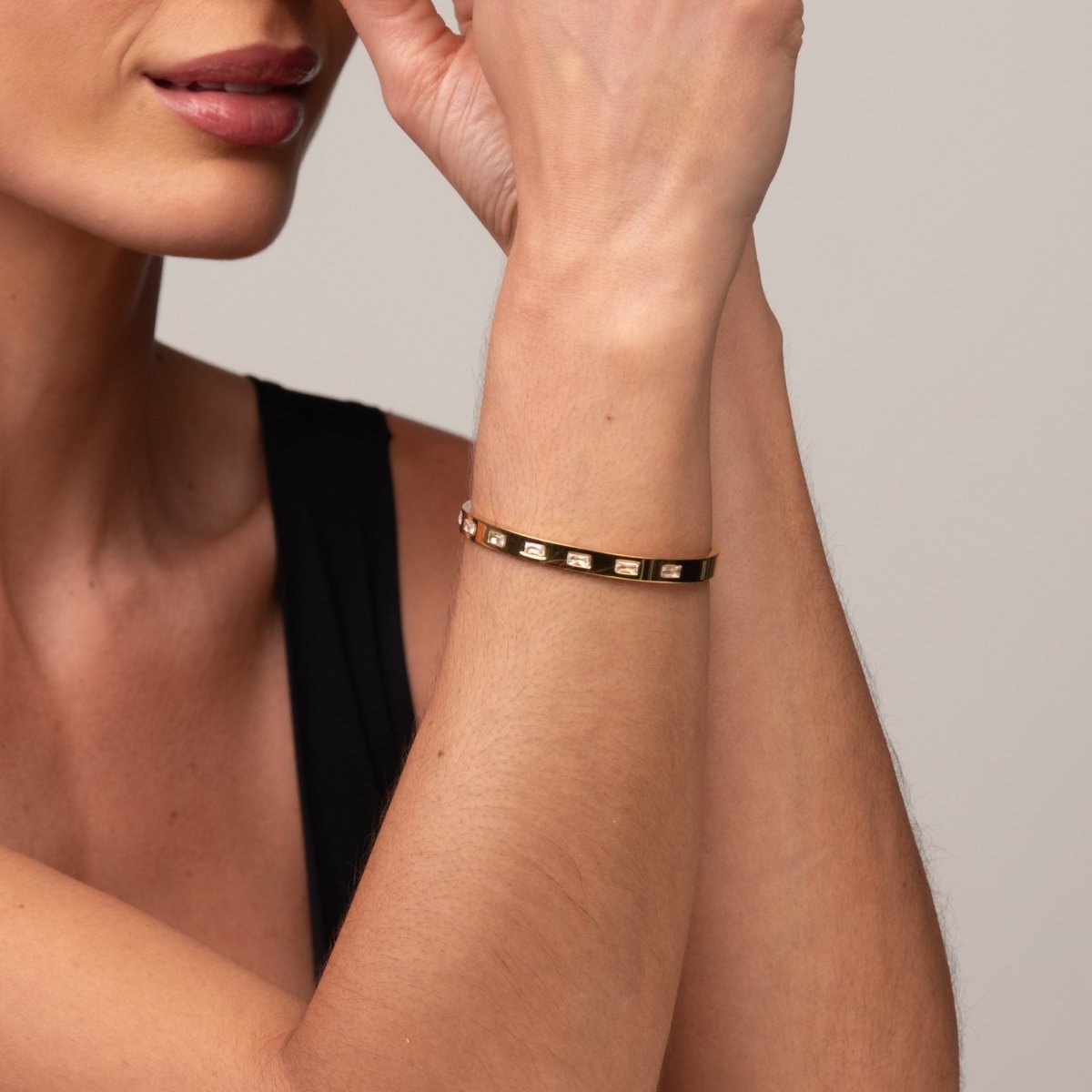 Bracelete Carved Banhado em Ouro 18k - Murano Joias