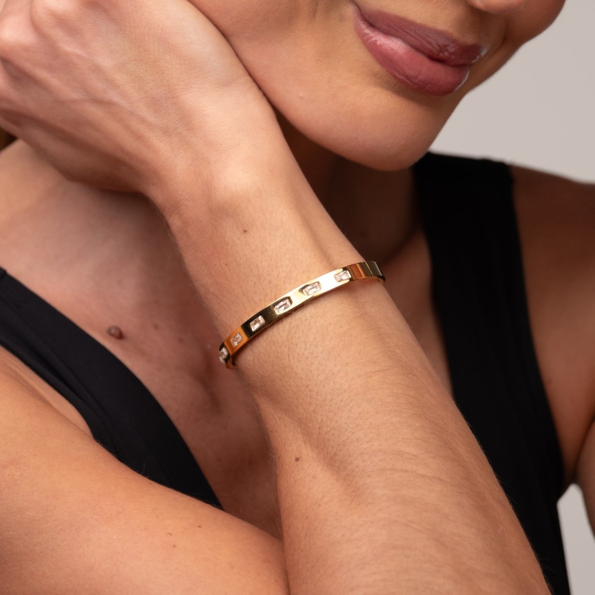 Bracelete Carved Banhado em Ouro 18k - Murano Joias