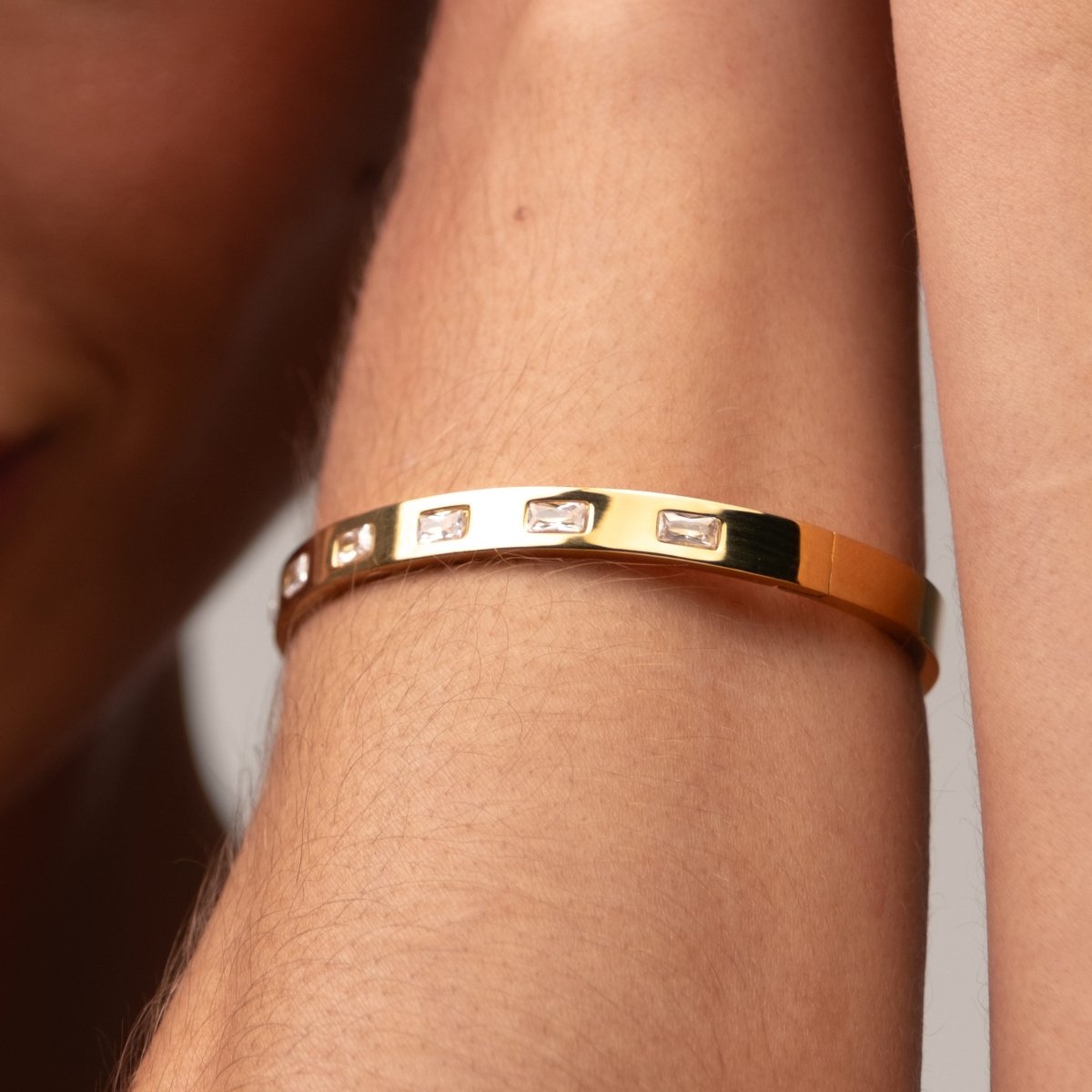 Bracelete Carved Banhado em Ouro 18k - Murano Joias