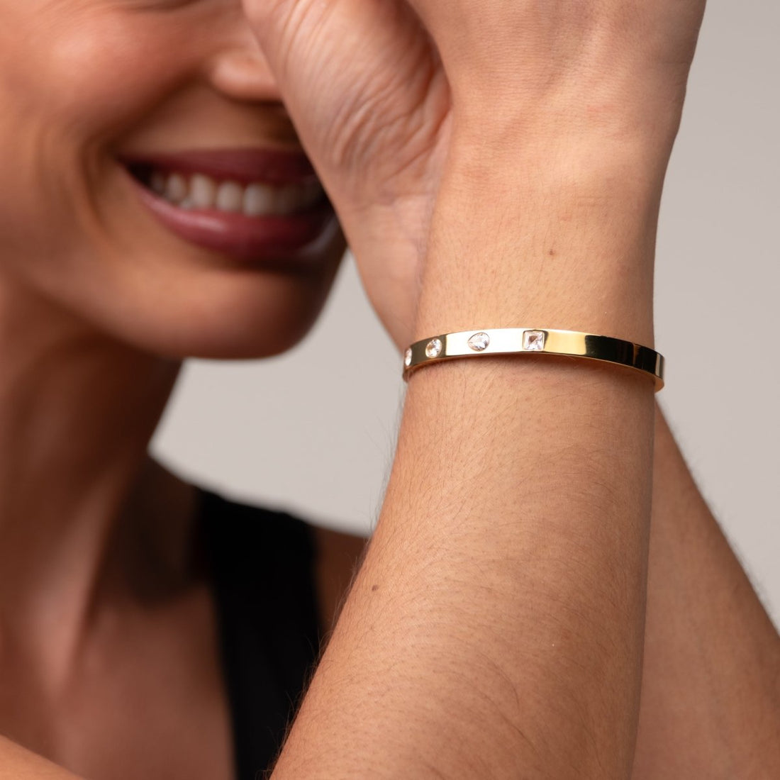Bracelete Catherine Banhado em Ouro 18k - Murano Joias