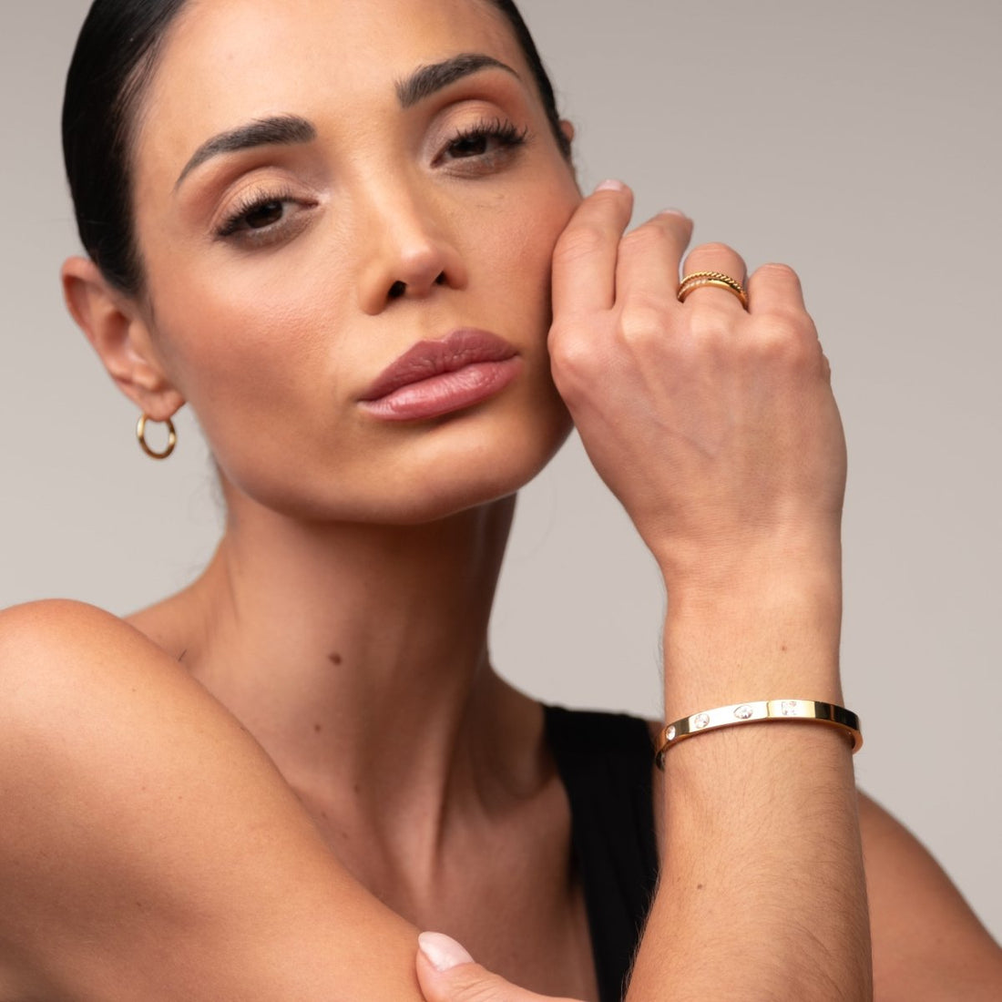 Bracelete Catherine Banhado em Ouro 18k - Murano Joias